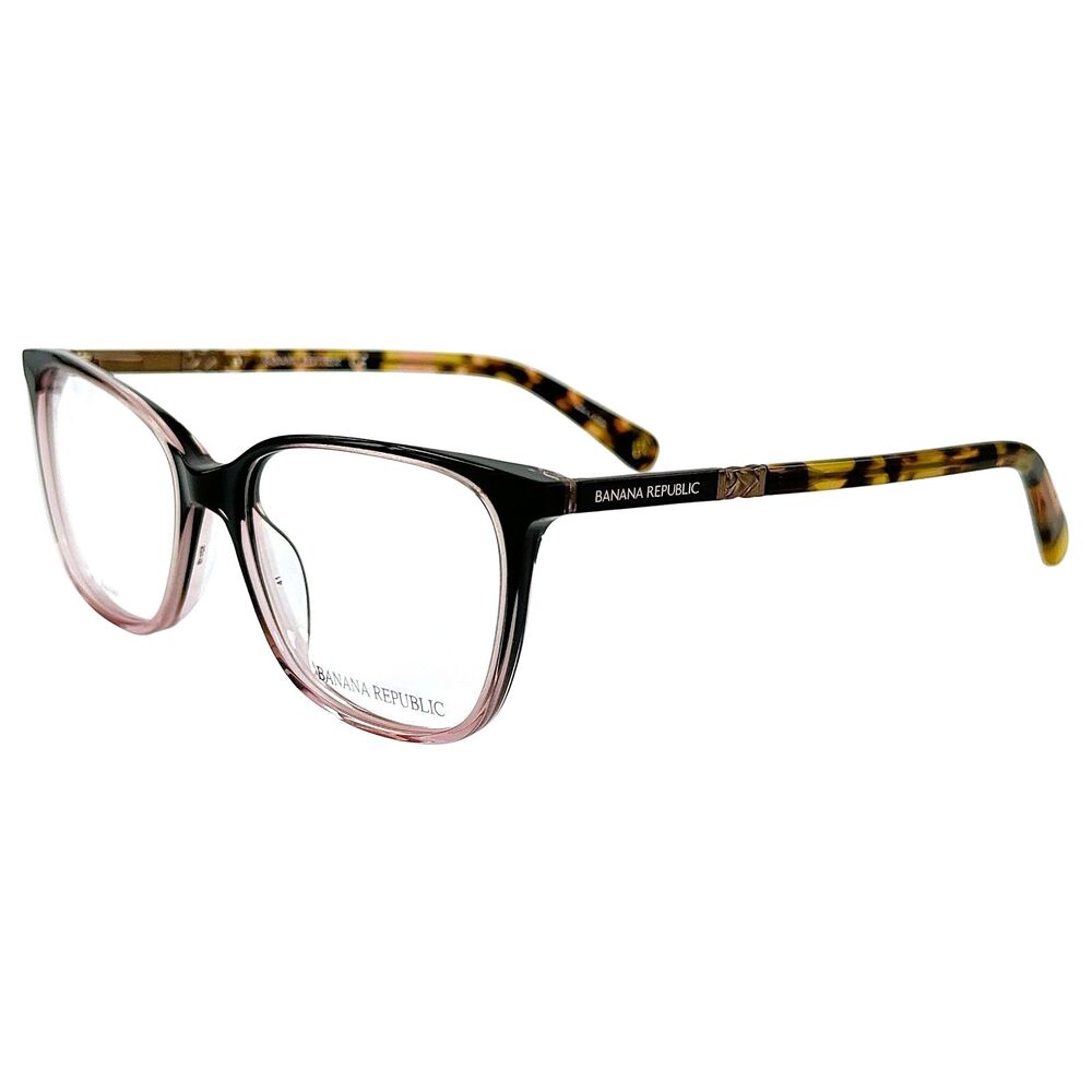 Banana Republic BR217 Womens Plastic Eyeglass Frame DQ2 Brown Pink 52-16